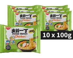 Nissin Demae Ramen - Chicken Noodles Bowl - Instant Noedels - 10 stuks