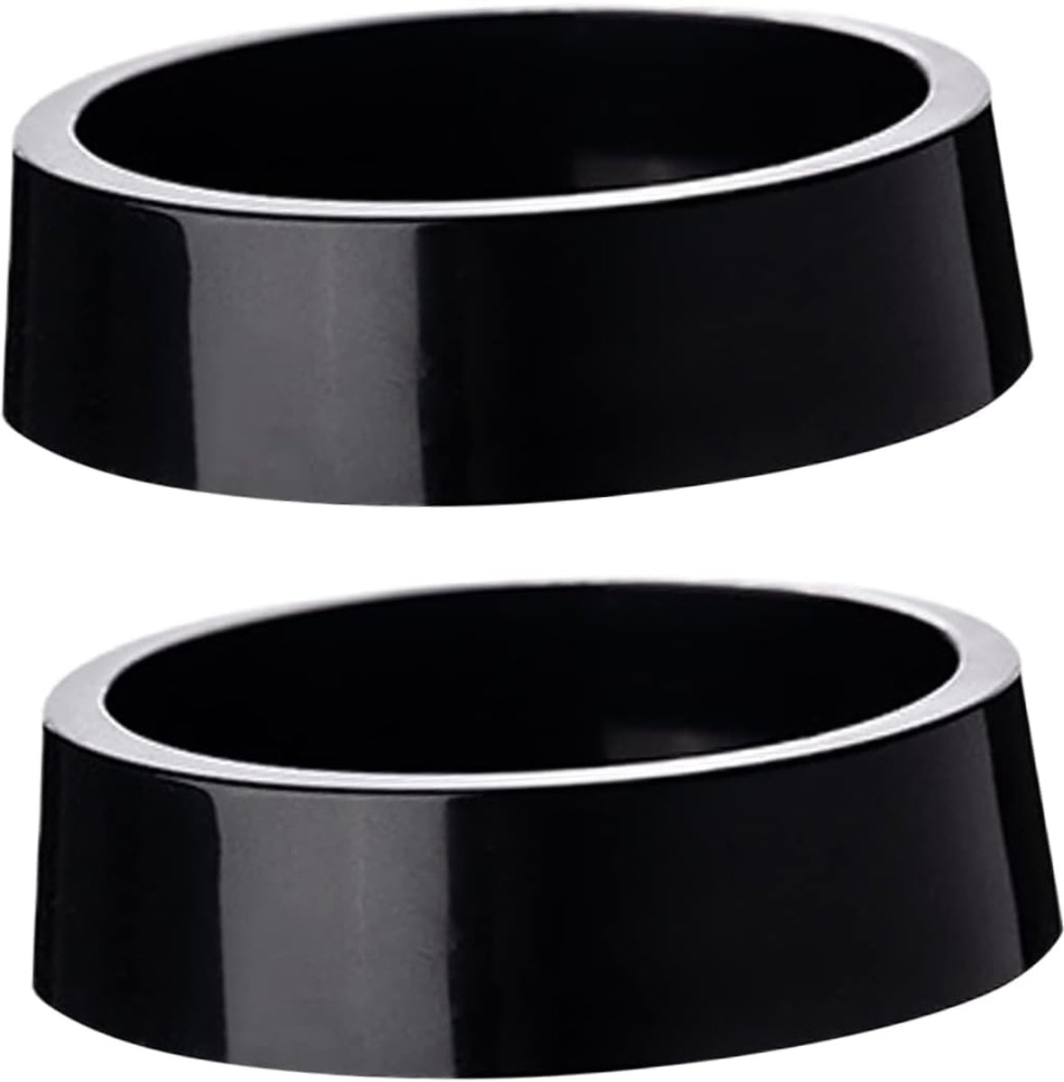 Meubel Caster Cups - Pootdoppen Vloerbeschermers - Meubels Beschermen - Rubberen Materiaal - 5x5x1.5 cm - Zwart