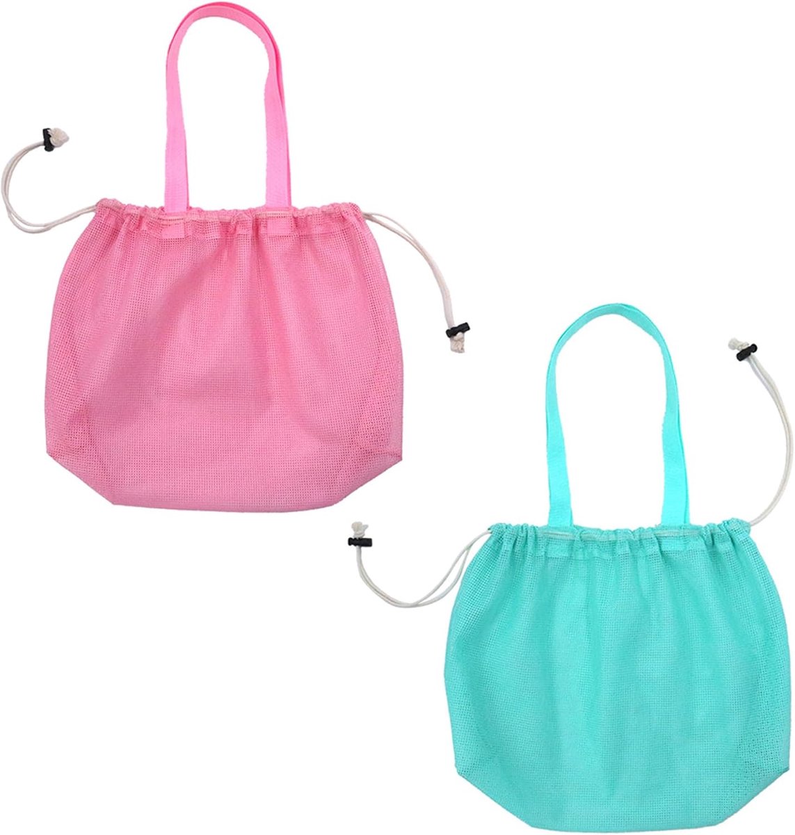 Strandtas Mesh - Speelgoedtas Strand - Stranduitjes - Zand en Water Filterend - 47 x 35 cm - Meerdere Kleuren