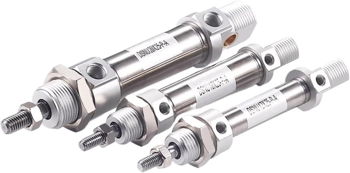 Luchtcilinder Mini Cilinder Industriële Automatisering Dubbel Effect Bore 16mm Roestvrij Staal