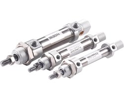 Luchtcilinder - Mini Cilinder - Industriële Automatisering - Dubbel Effect - Bore 16mm - Roestvrij Staal