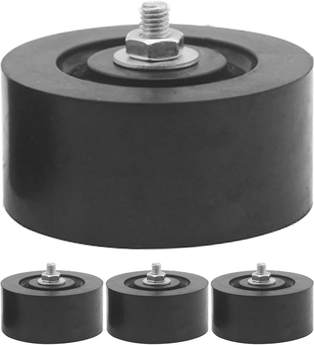 Air Conditioner Anti Vibration Pads - Trillingsdempers Condensatie Unit - Stabiliseren Buitenunit - Krachtige Schokabsorptie - 4 Stuks - Zwart