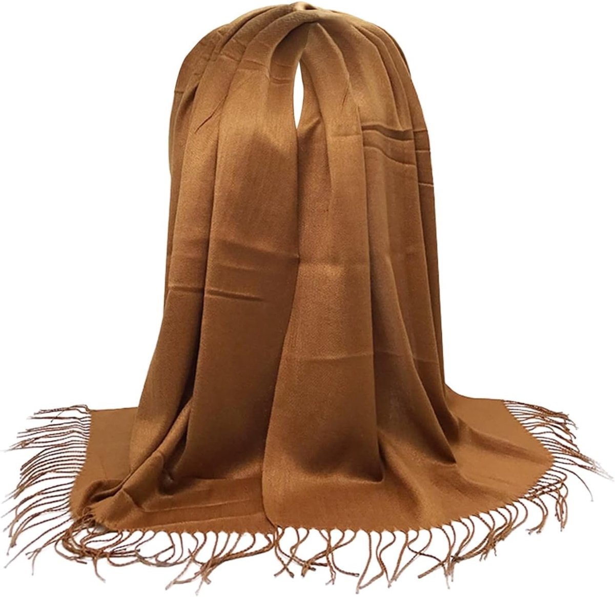 Herenschjaal Katoen - Unisex Sjaal - Warmte en Stijl - Zachte Stof - 180 x 70 cm - Bruin