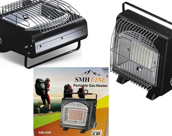 Draagbare Gasverwarming - Emaille Coating - 2-in-1 Koken en Verwarmen - 1,7 kW Vermogen - Voor Camping en Outdoor — afbeelding 5