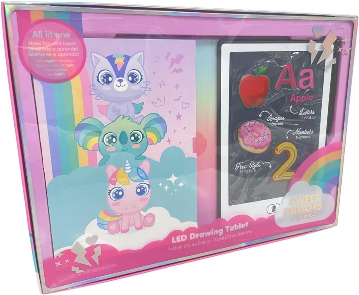 LCD Tekentablet - Digibord Kinderen - Creatief Tekenen - Drukgevoelig Scherm - 1 Count - Sweet Dreams