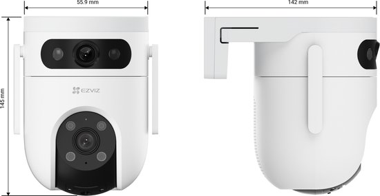 EZVIZ H9c Dual 3K Dome IP-beveiligingscamera Buiten 2880 x 1620 Pixels Plafond/muur/paal van EZVIZ — afbeelding 5