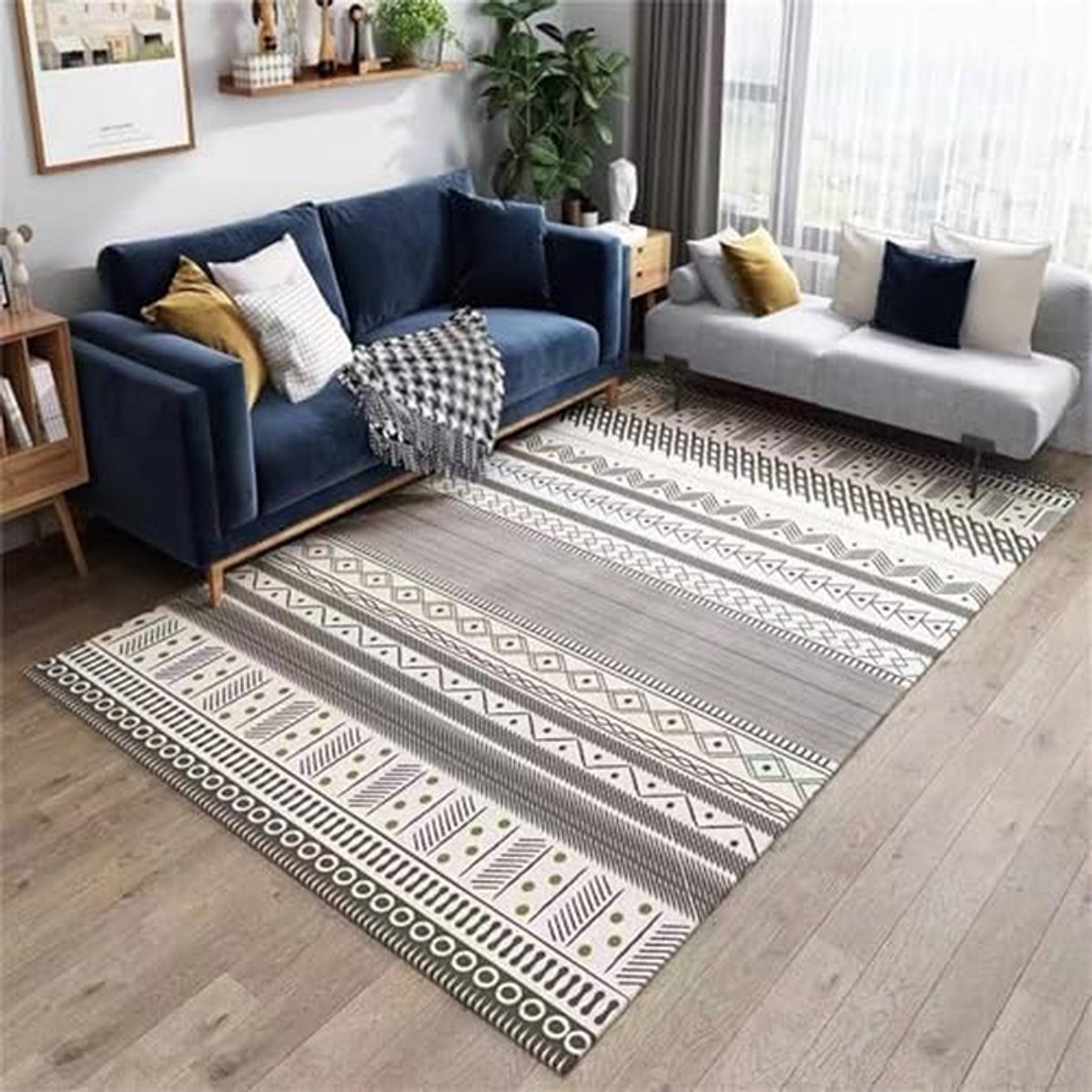 Verwarmde vloermat - Elektrisch tapijt - Comfort verhogen - Snelle grafeen verwarming - 100 x 200 cm - Grijs