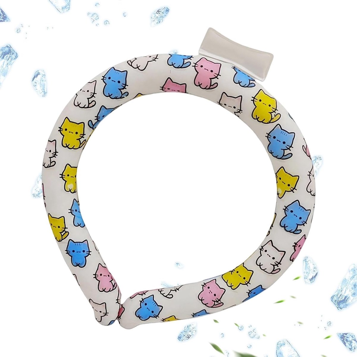 Nekring Koelwikkel - Verkoelende Ring Hals - Zomerse Verkoeling - Direct Koelend Gevoel - 19 x 16 x 2 cm