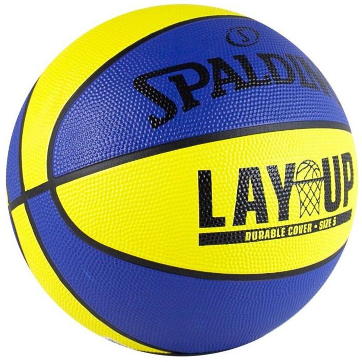 Spalding – Lay Up – Basketball – maat 5 – geel