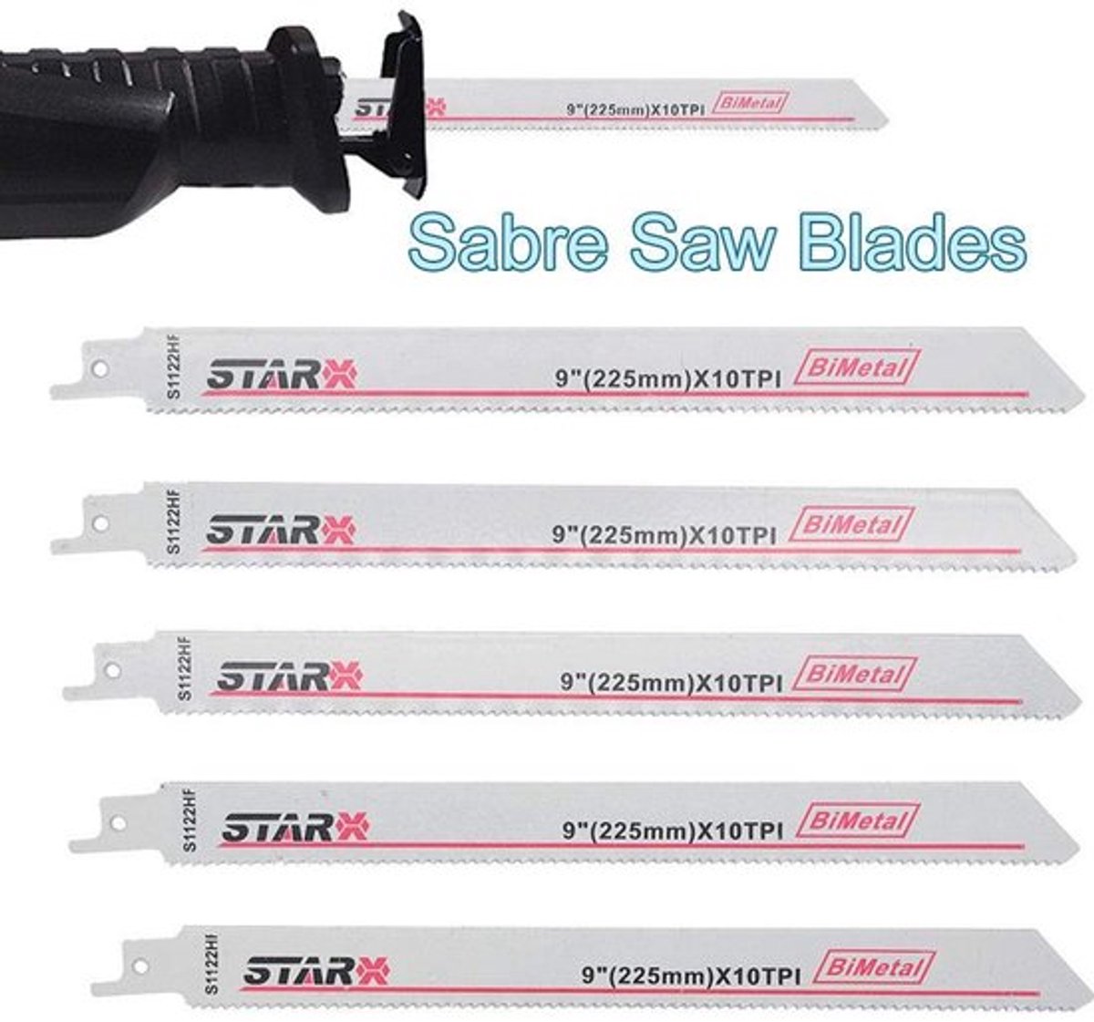Shopcentral - Reciprocating Saw Blades - Bimetal - Set van 2 - 200mm lang