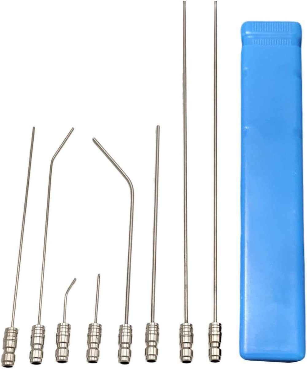 Hogedrukreiniger Naaldtips - Afvoer Reinigingsgereedschap - Precisie Reiniging - Gerichte Waterstraal - Tot 41cm Lengte - Zilver