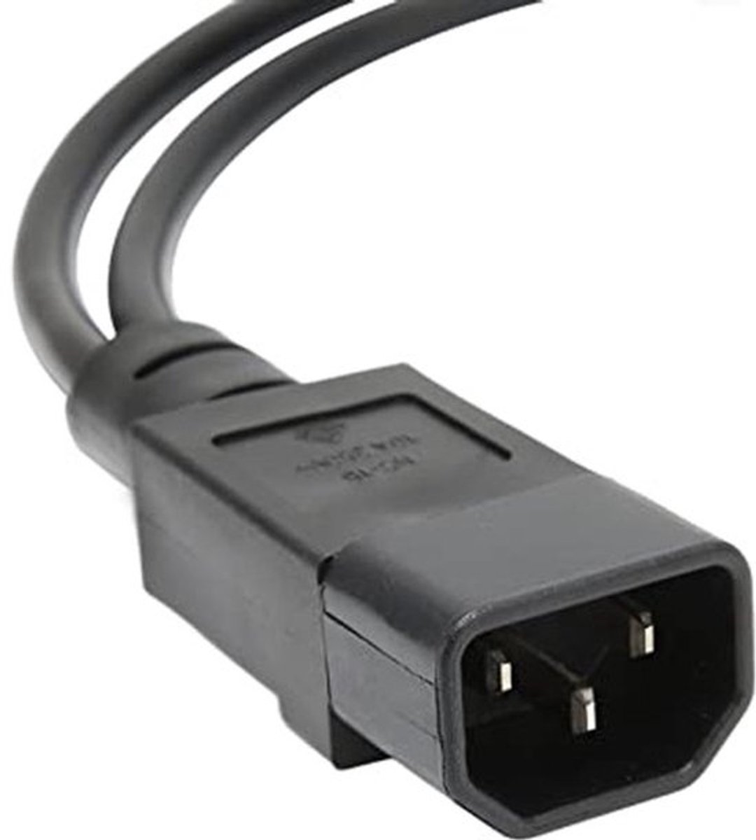 Zeynomax - Iec320 C14 naar C13 C5-netsnoer - Voedingsverlengkabel - 1ft