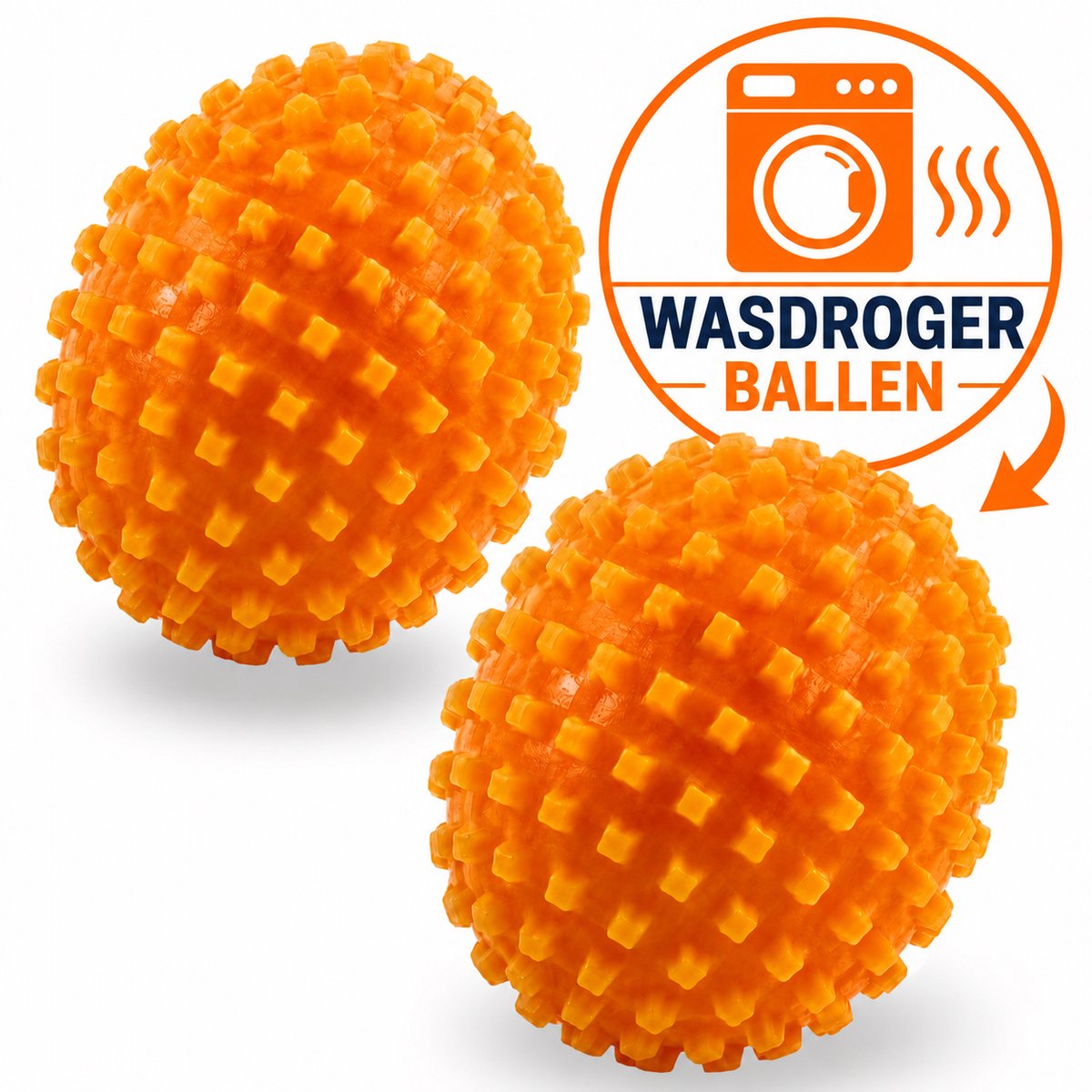 DEGG® - Wasdrogerballen voor Droger - 2 stuks - Herbruikbaar - Tot 25% Sneller Droog - Minder Kreukels & Statische Elektriciteit - Dryer Balls voor Wasdroger