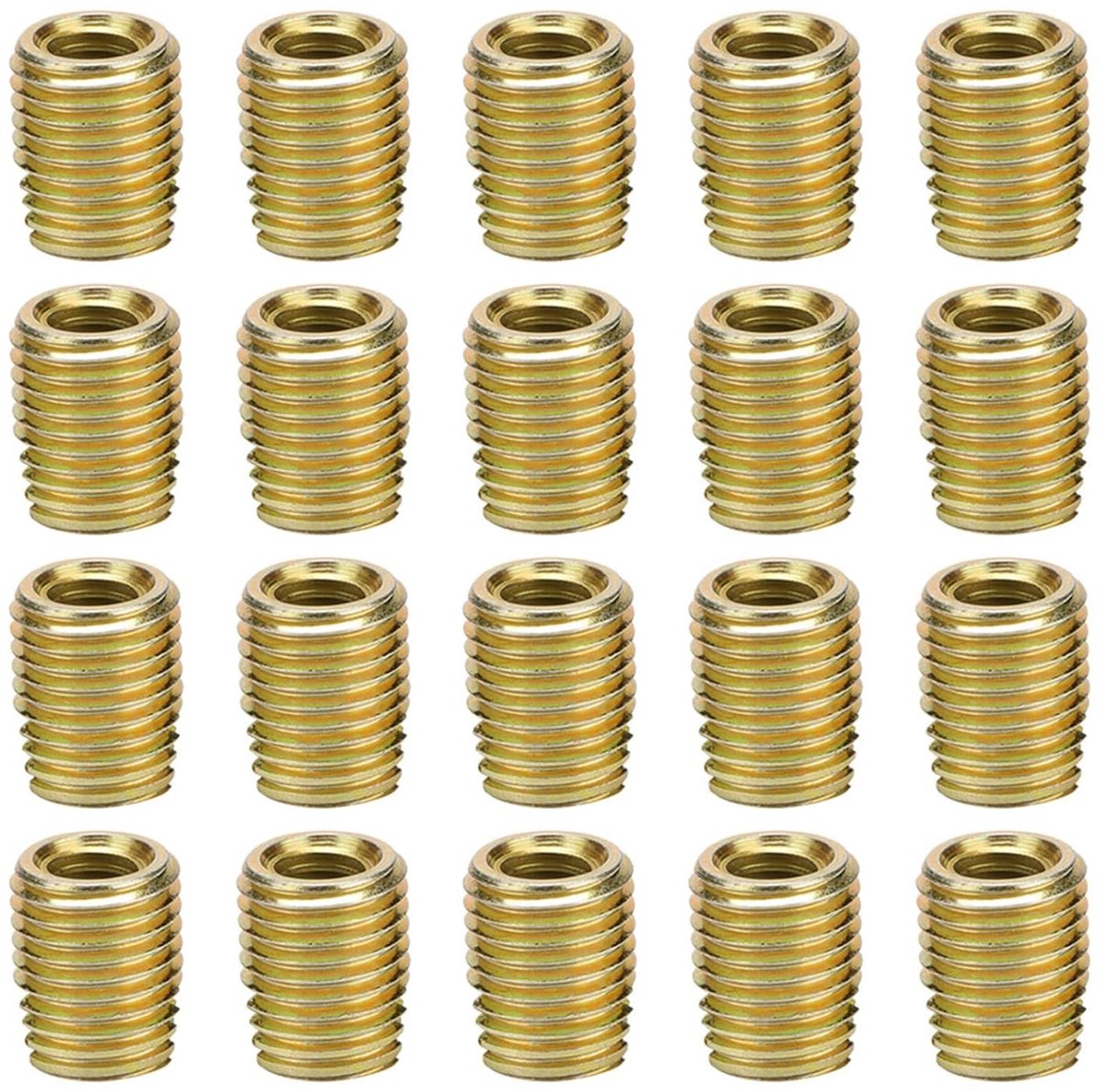20 stuks zelftappende schroefinvoegen voor spiral reparatie, geschikt voor M2 tot M12, inclusief gereedschap en accessoires