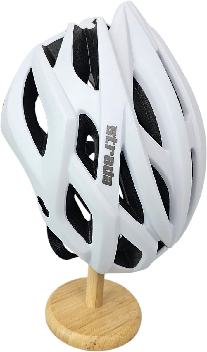Strada Lichtgewicht Fietshelm met Led-Verlichting & Vizier — afbeelding 4