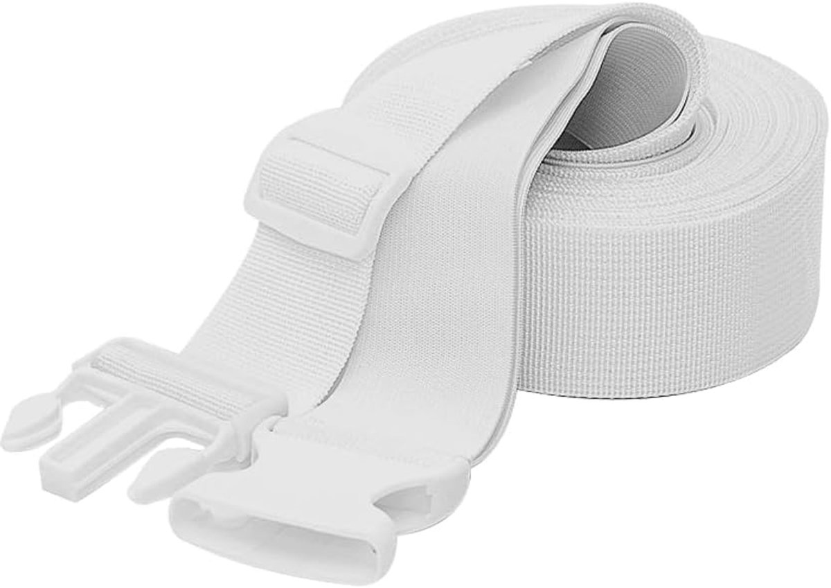 Matrasconnector - Matrashouder Bedbrug - Bedden verbinden - Nadenloos Kingsize Bed - 10 meter - Grijs