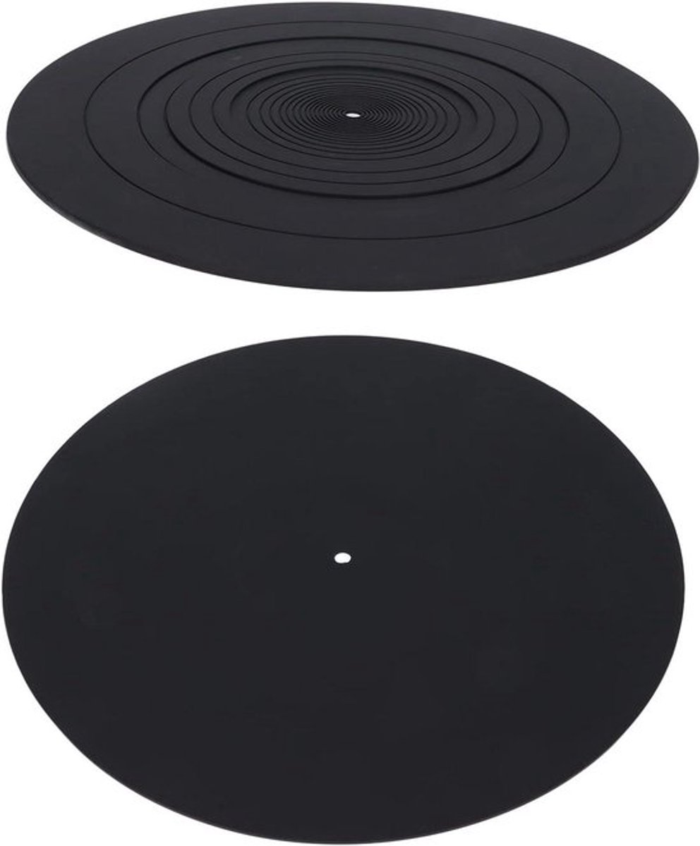 12 Inch Vinylplaten Draaitafelmat - Vermindert - Antistatisch Rubber