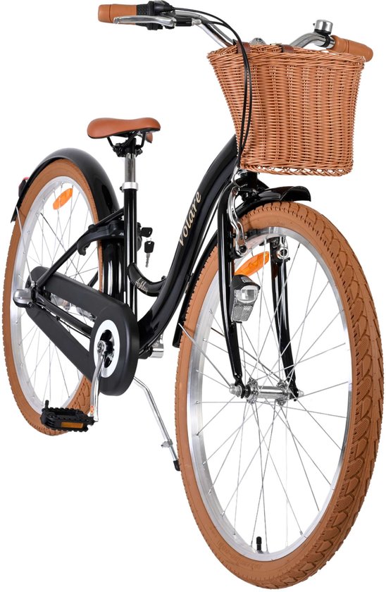 Volare Ashley Kinderfiets - Meisjes - 26 inch - Zwart - Shimano Nexus 3 van Volare — afbeelding 3