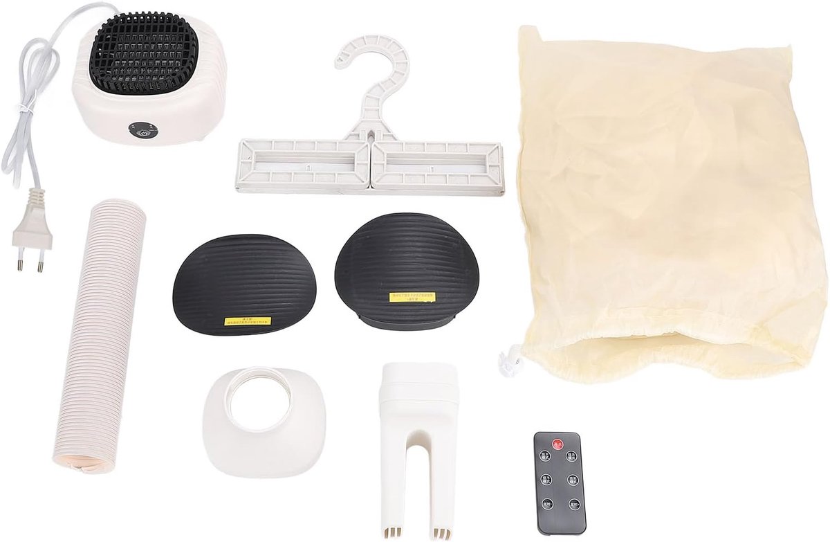 Draagbare Mini Wasdroger Elektrische Droger Sneldrogend Babykleding Drogen Opvouwbaar Ontwerp 15 Minuten Wit