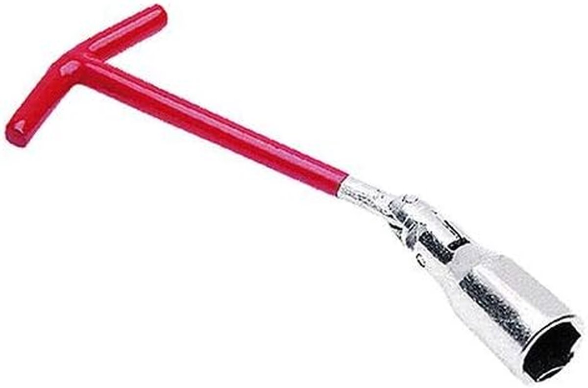 Bougie Sleutel - Motor Sleutel - Motor Onderhoud - Dubbele Aansluiting - 255 mm 16 mm - Zilver