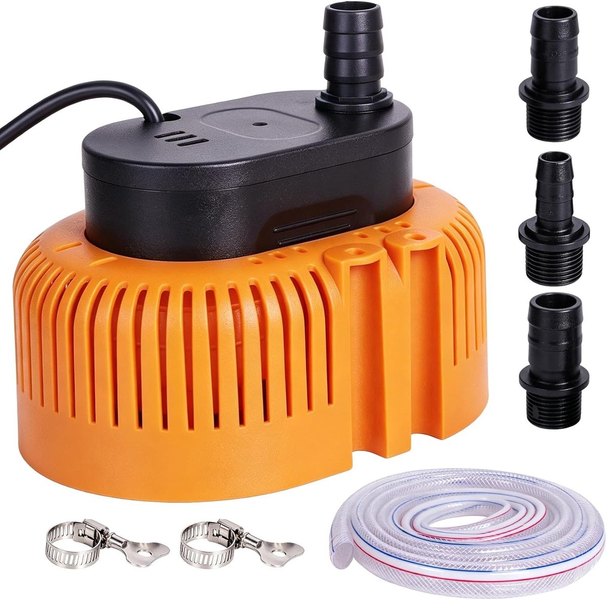 Dompelpomp - Oranje - 75 W Vermogen - Maximaal 3200 l/u - Voor Tuin, Vijver en Zwembad