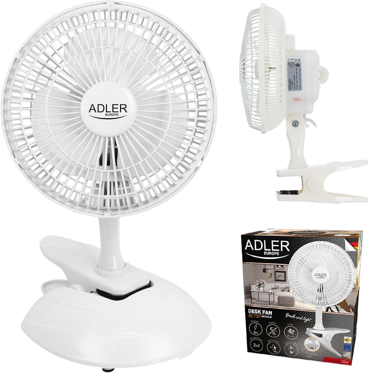 Mini Ventilator - Veelkleurig - 2 Snelheden - Draagbaar - Voor Thuis en Kantoor