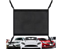 Kofferbak Dak Organizer - Opbergnet Auto - Reisaccessoires Opbergen - Dubbellaags Net - Universele Pasvorm - Zwart