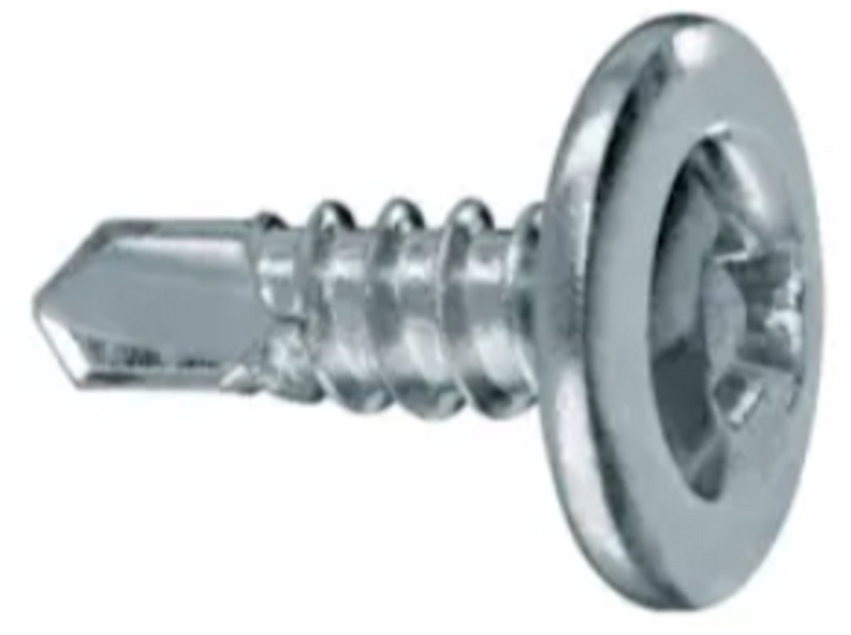 Hilti S-DD03Z - 4.2 x 13 mm Zelfborende Schroeven (Zelftappers) - Platrondkop met Kruiskop - Inclusief PH2 Bit - Doos à 1000 Stuks