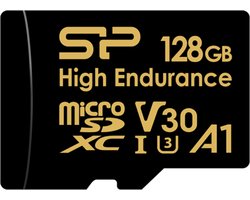 Micro SD-kaart 128GB - Silicon Power High Endurance microSDXC - Voor 24/7 Opnemen Dashcam en Beveiligingscamera
