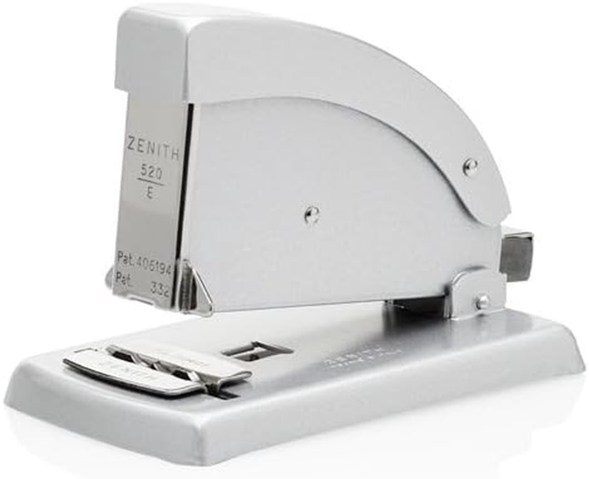 Nietmachine - Kantoorapparaat - Papier Verwerken - Aluminium Constructie - 120 x 63 x 94 mm - Zilver