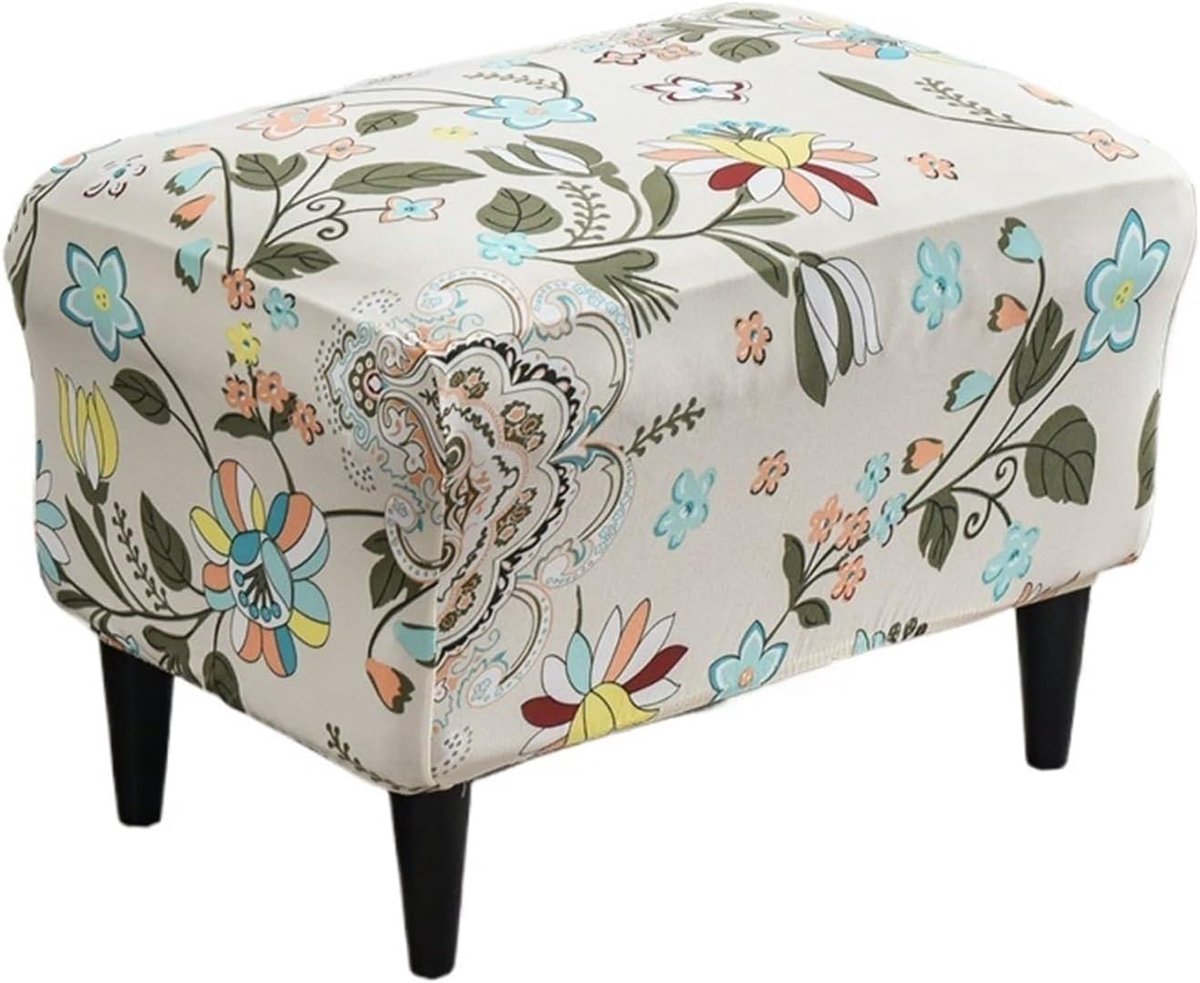 Ottomaanse hoes - Voetenbank cover - Woonkamer decoratie - Machinewasbaar - 1 stuk - A13