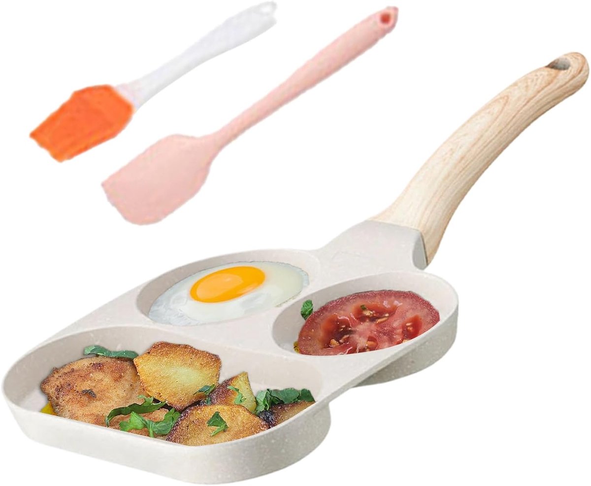 Omelet Pan - Ontbijt Pan - Snelle Maaltijden - Verbeterde Antiaanbaklaag - 19 cm - Zwart