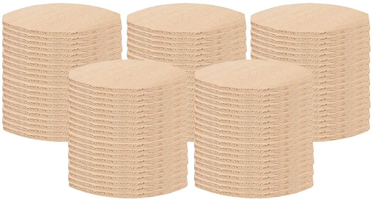 Houtverbinding Koekjes - Verbindingsstukken Hout - Houtbewerking Projecten - Puur Hout Materiaal - 100 Stuks - Niet Van Toepassing