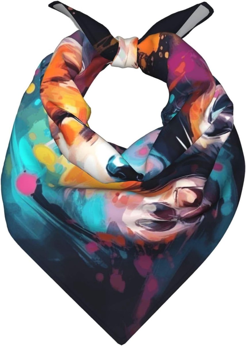 Vierkante Sjaal - Hoofddeksel Accessoire - Outdoor Activiteiten - Ultralicht Ademend - 55 x 55 cm - Gedrukt Patroon