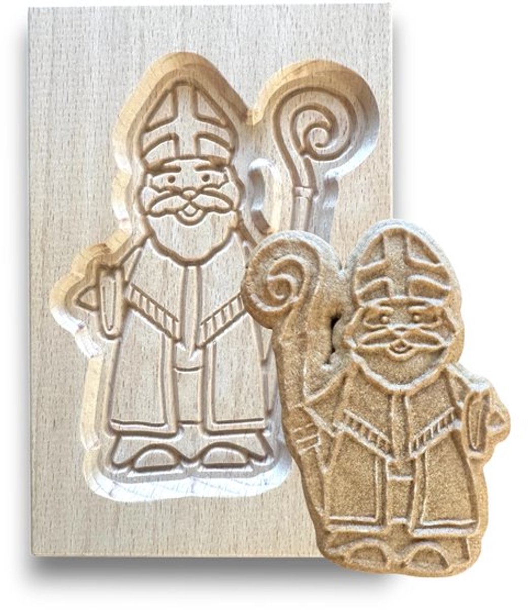 Grote Speculaasplank Sinterklaas - 25x14cm