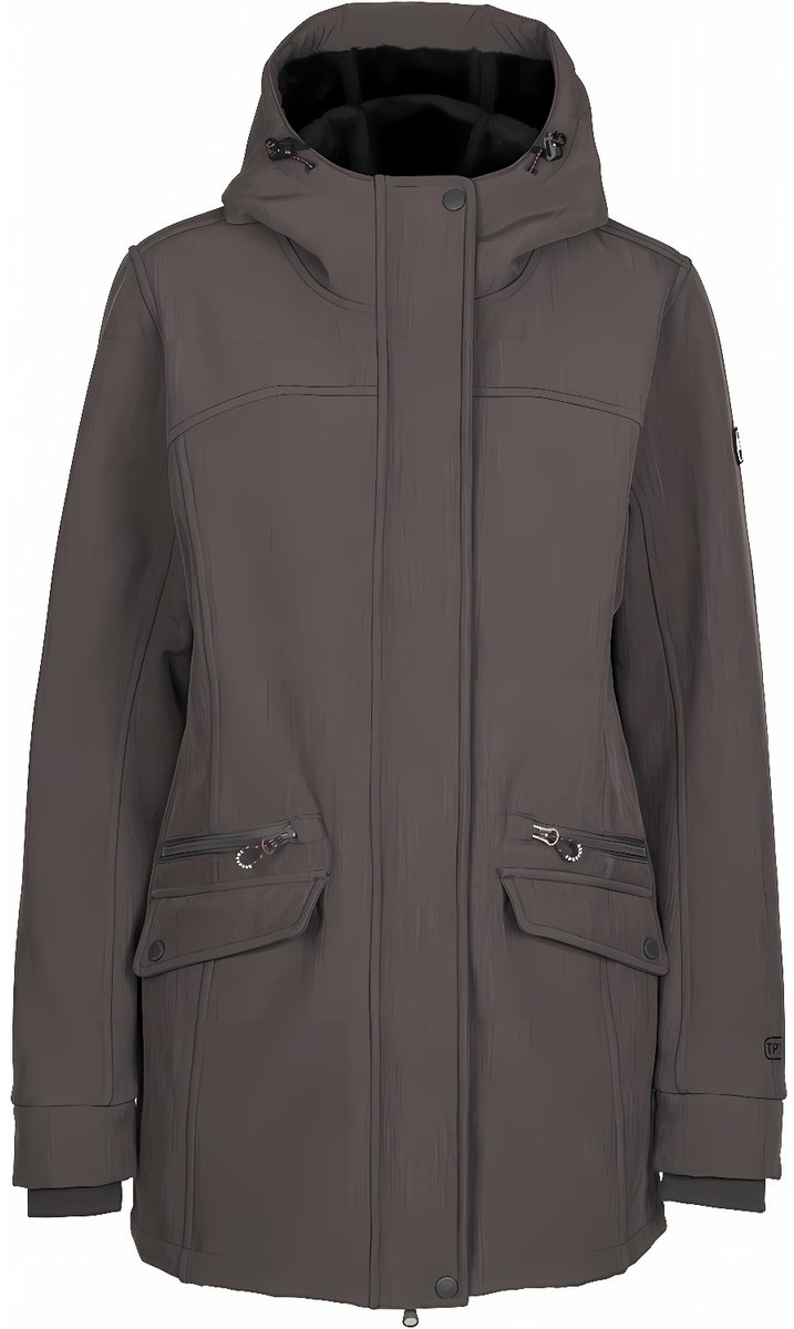 Trespass dames softshelljas Anza Softshell Jacket Dark Marl-M Grijs