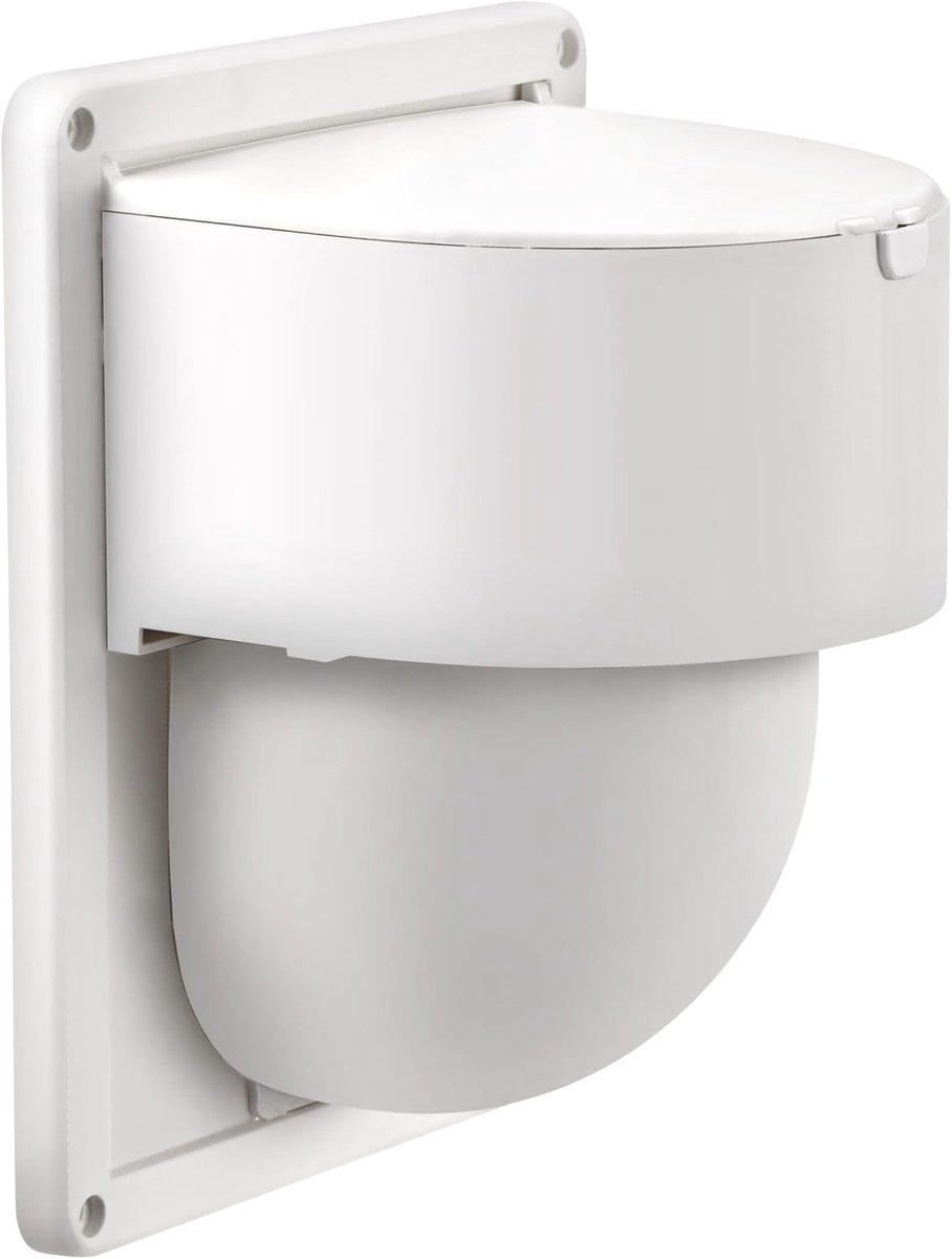 Droger Vent Afdichting Droger Afvoer Vent Ventilatie Buiten Drijvende Shuttle 4 inch Wit