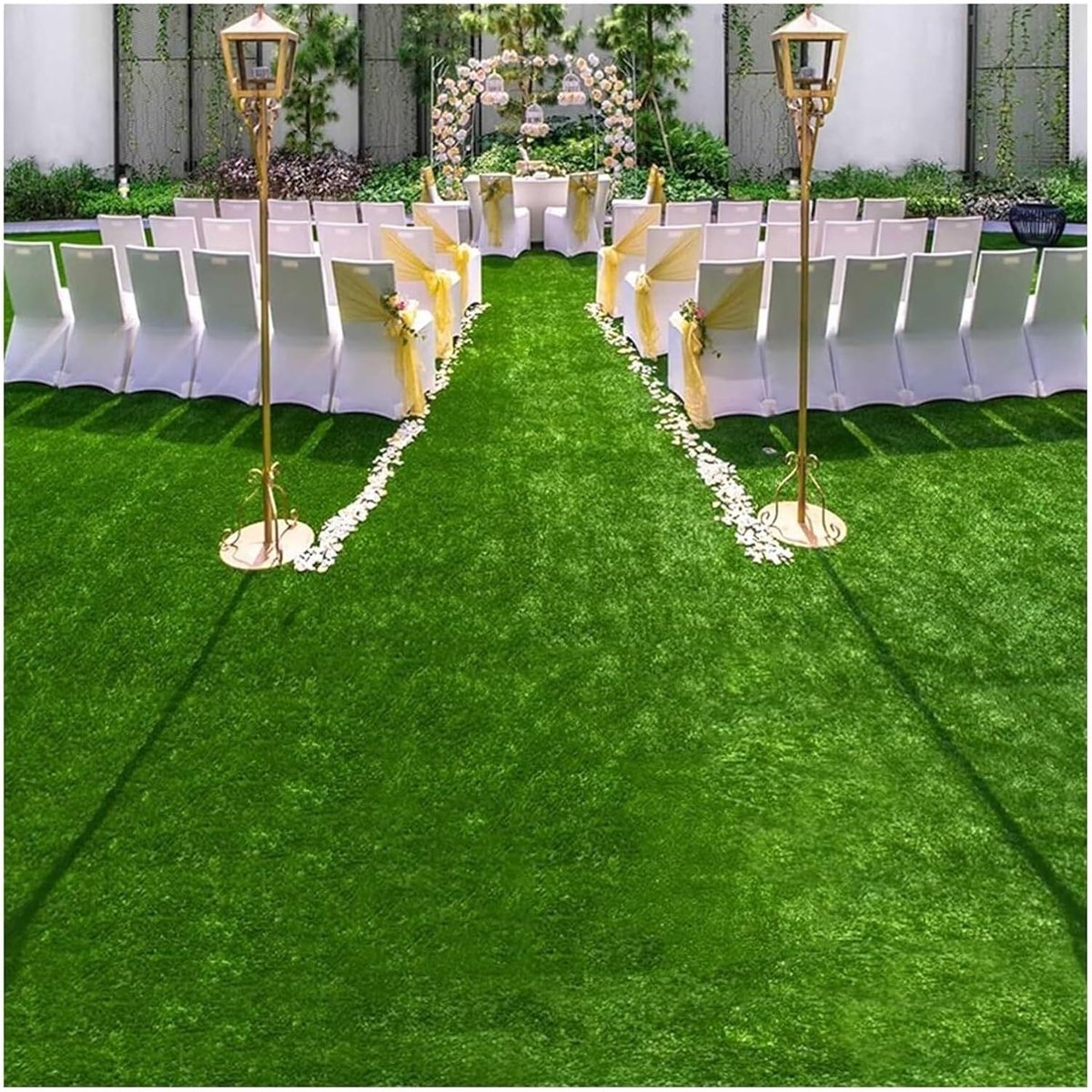 Kunstgras Tapijt - Nep Gazon - Buiten Decoratie - UV Bestendig - 100 x 400 cm - Groen