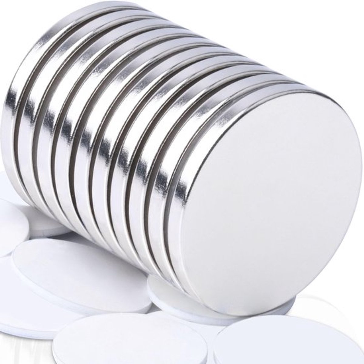 MTTProducts - Neodymium Magneten - Sterke Zelfklevende Magneetjes - Rond 32 x 3 mm