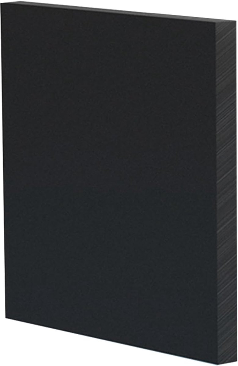 ABS Kunststof Platen - ABS Platen - Doe-het-zelf Projecten - Hoge Slagvastheid - 30 cm x 30 cm - Zwart