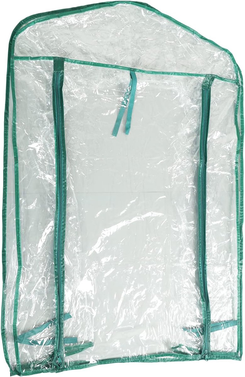 Broeikas Vervangingshoes - Mini Kas Afdekking - Planten Beschermen - Transparant PVC Materiaal - 69 x 49 x 92 cm