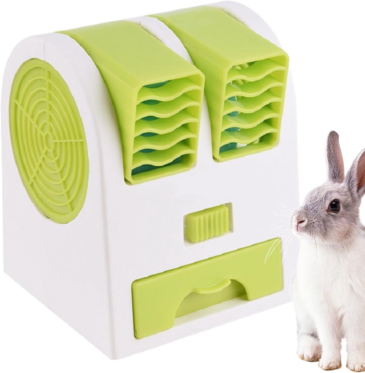 Hondenbench Ventilator - Koelapparaat Huisdieren - Comfort Buiten - Geluidsarm Ontwerp - 11.5 cm Hoogte - Groen