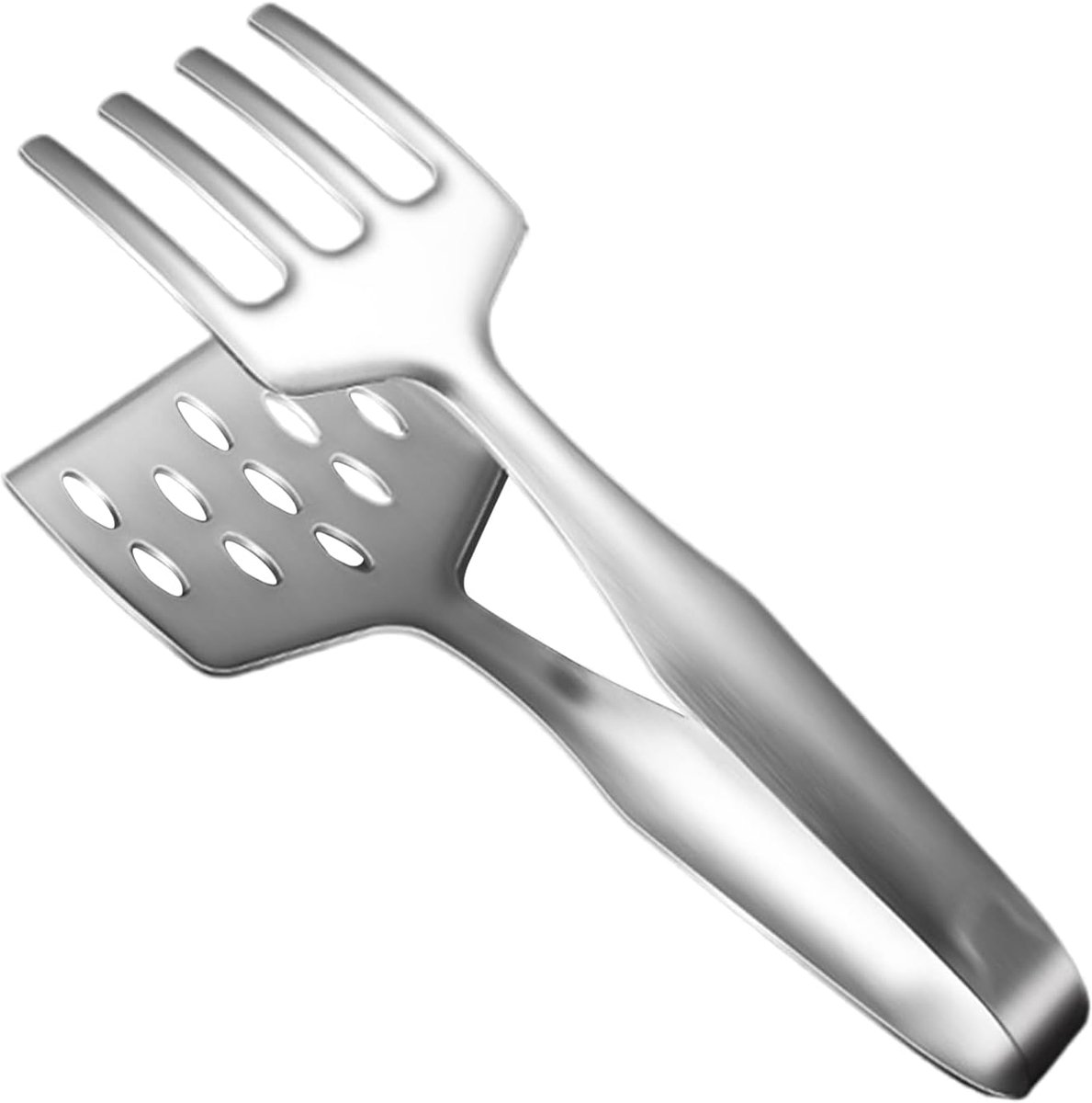Metalen Grill Tang Keuken Tang Buiten Koken Hittebestendig Handvat 27 cm Zilverkleurig