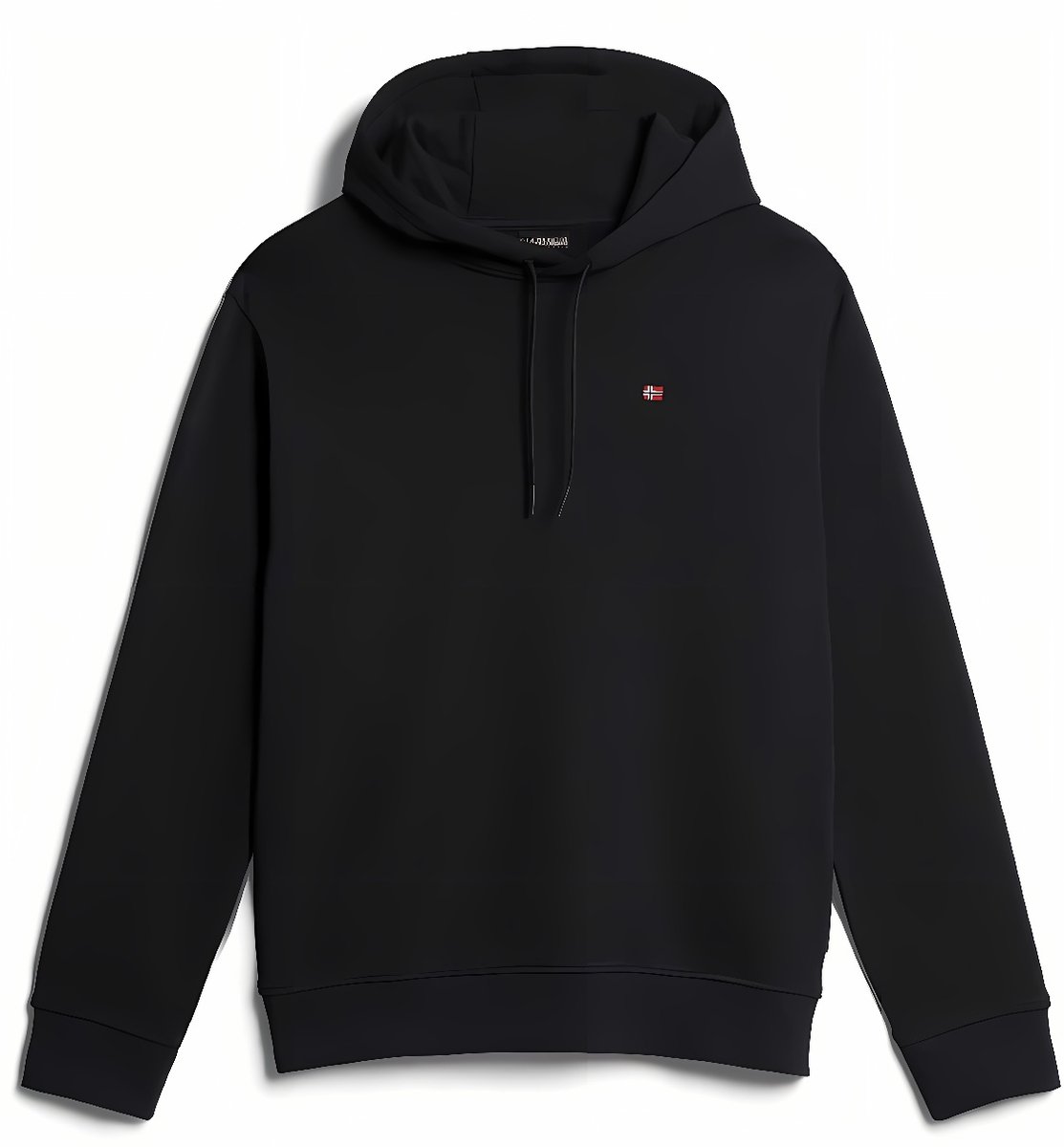 Napapijri Sleek Zwarte Katoenen Hooded Sweatshirt