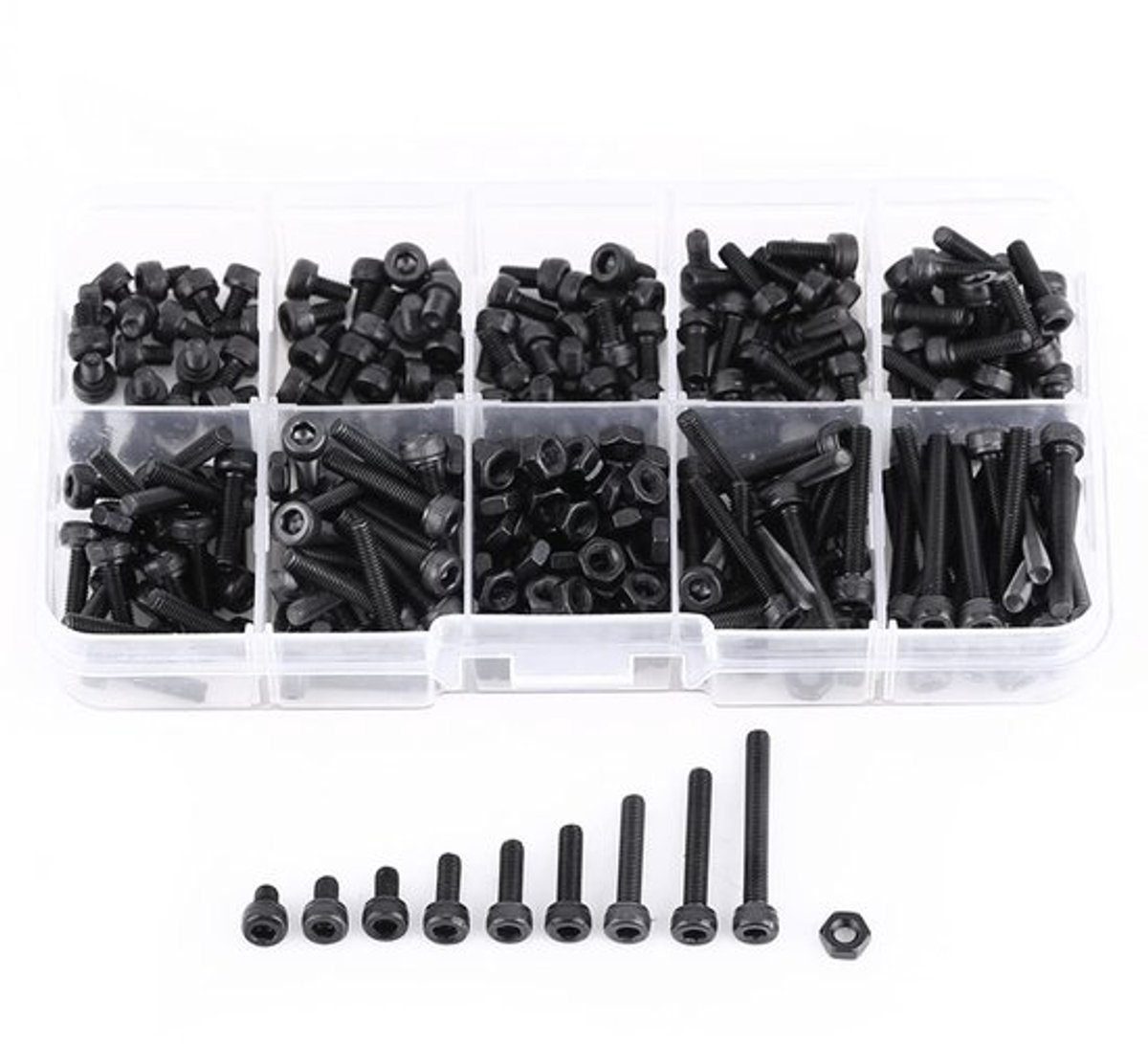NTHProducts - M3 Schroeven - 280-delige set - en corrosiebestendig - Geschikt voor
