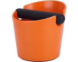 Koffie Afvalbak - Koffiedik Bak - Koffie Bereiding - Afneembare Klep - 12.2cm Diameter - Oranje
