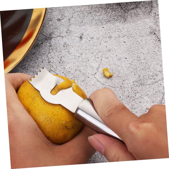 Citrusrasp Set - Keukenrasp - Zest Maken - Roestvrij Staal - 3 Delig - Zilverkleurig — afbeelding 2