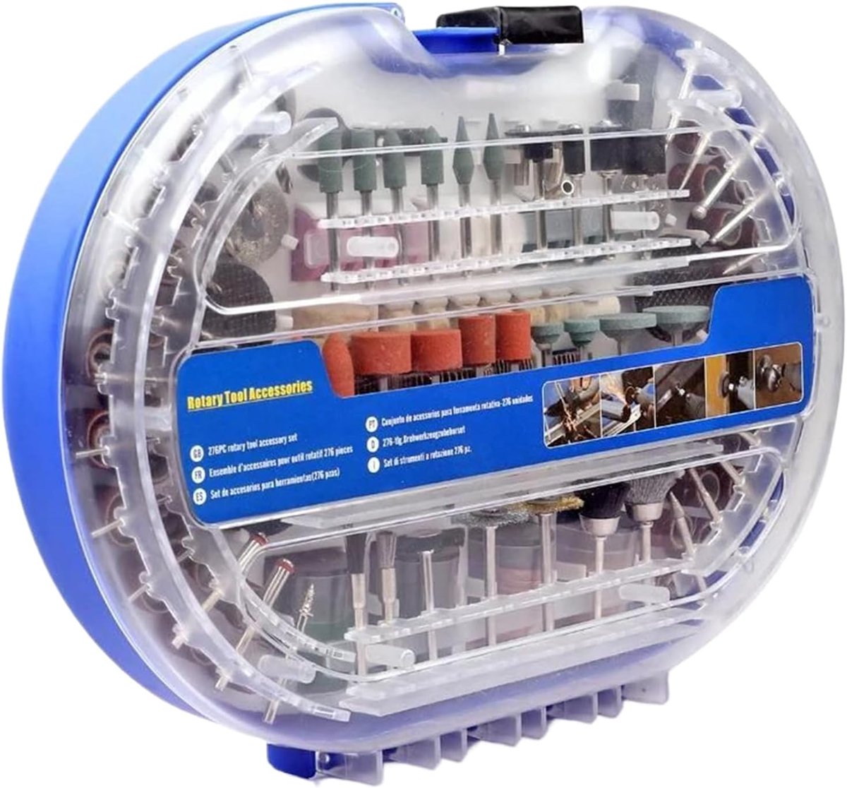 Gereedschap Set - Accessoires Kit - Klus Klussen - Veelzijdig Gebruik - 276 Delen - Zilver