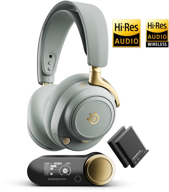 SteelSeries Arctis Nova Elite Sage & Gold