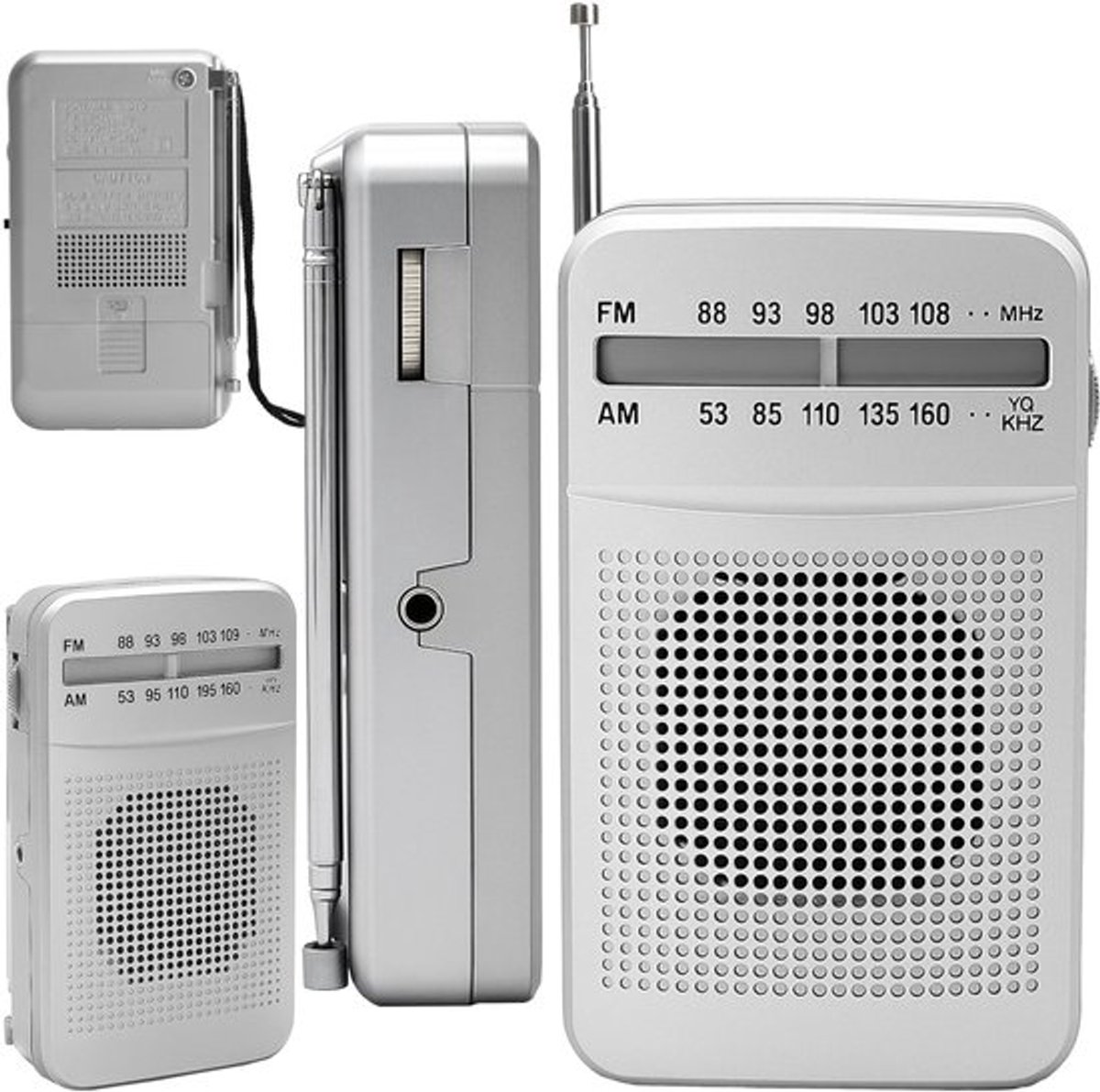 Compacte Mini-Radio met 3 W Geluid - Dailygoods- Draagbare Radio